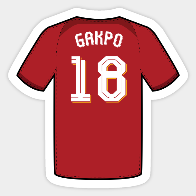 Cody Gakpo jersey Cody Gakpo Sticker TeePublic